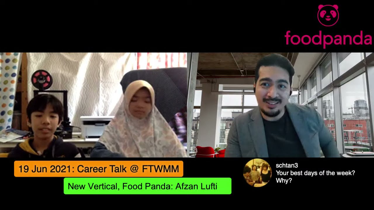 Career Talk Ftwmm With Afzan Lutfi From Food Panda Youtube