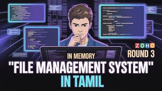 In-Memory File Management System | zoho round 3 questions tamil |zoho interview preparation in tamil