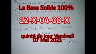 pronostic PMU 100% quinté+ du Jour Vendredi 07 Mai 2021