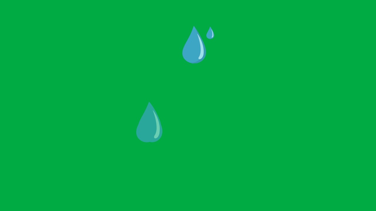 Raindrop Green Screen YouTube