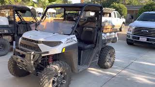 UTV sprayer Boom Buster swivels