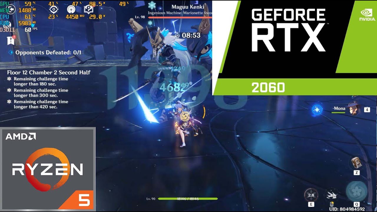 Ryzen 5 5600G RTX 2060 6GB Genshin Impact YouTube