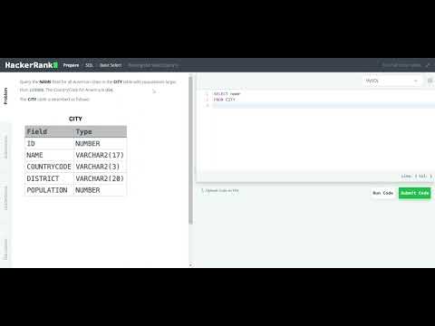 Mastering SQL Challenges on HackerRank: Revising the Select Query II  Day 2 /75 DAY CODING CHALLENGE