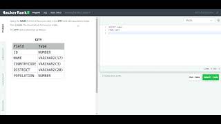 Mastering SQL Challenges on HackerRank: Revising the Select Query II  Day 2 /75 DAY CODING CHALLENGE