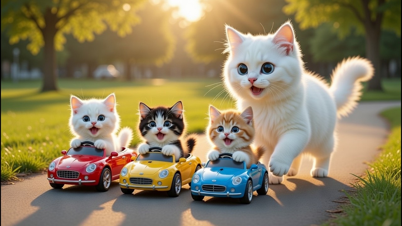 Mama Cat Cuts Her Farm Fur and Creates AWSOM Tiger Hats for Her Kittens! 🐾🎩🐯