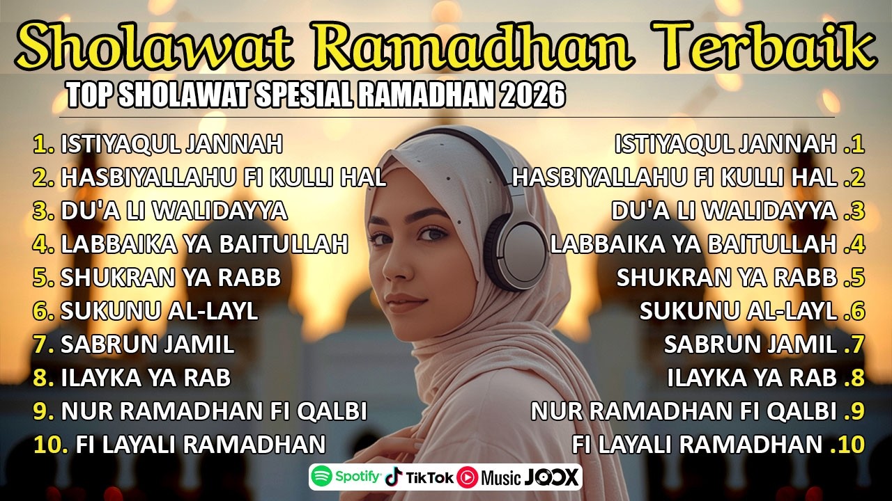 🔴PLAYLIST SHOLAWAT RAMADHAN 2026 - ADZANDO DAVEMA, NISSA SABYAN, AI KHODIJAH & RISA SOLIHAH MIX 2026