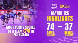 வரலாறு பேசும் வெற்றி for Tamil Thalaivas | Match 126 Tamil Highlights | #PKL10