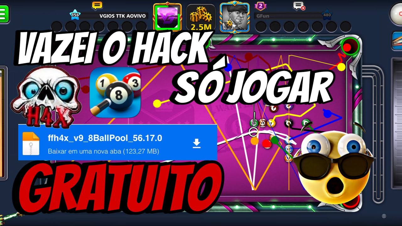 NOVO 8 BALL POOL HACK GRATIS | ATUALIZADO 2026 100% ANTBAN | FUNCIONANDO ANDROID E IOS 🔥