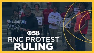 Judge rejects RNC protest zone request in Milwaukee