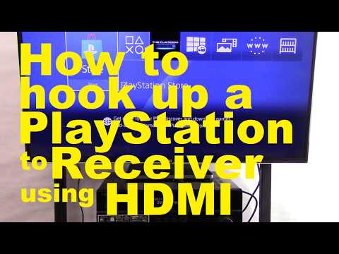 How to hook up playstation to receiver using HDMI