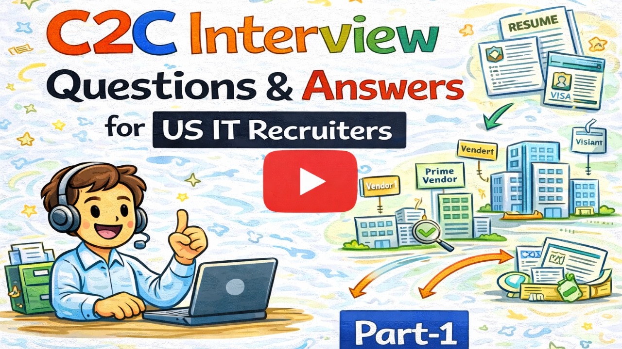 C2C Interview Questions & Answers for US IT Recruiters | Real-Time ...