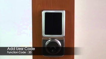 Touchscreen Deadbolt - Pincode Management