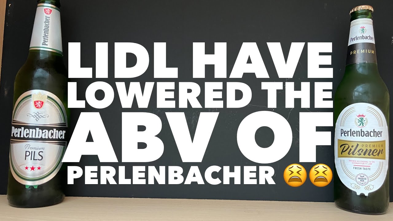 Lidl Perlenbacher Pils Lager 4.8 ABV Vs Lidl Perlenbacher Pilsner