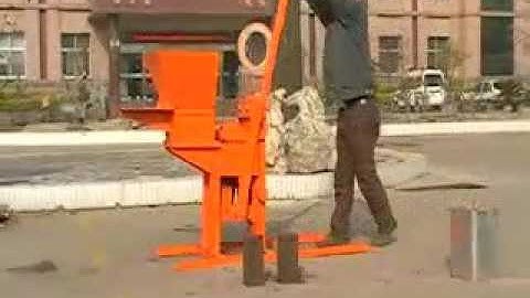 QMR2-40 clay manual interlocking brick making machine