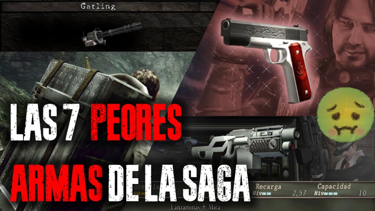 LAS 7 PEORES ARMAS DE RESIDENT EVIL (1996-2025) - YouTube