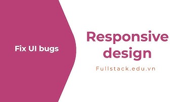 Sửa lỗi phần header (Fix bug header) | Thực hành responsive