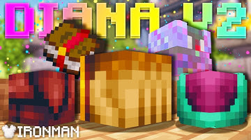 playing the NEW DIANA UPDATE on ironman (Hypixel Skyblock)