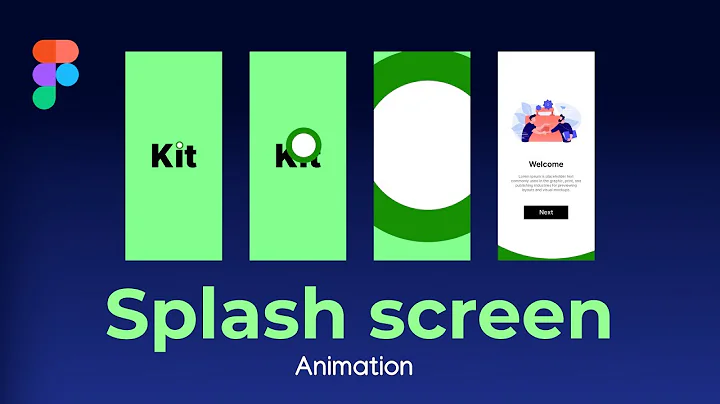 How to figma Mobile splash screen animation  in figma tutorial| Design Wolf