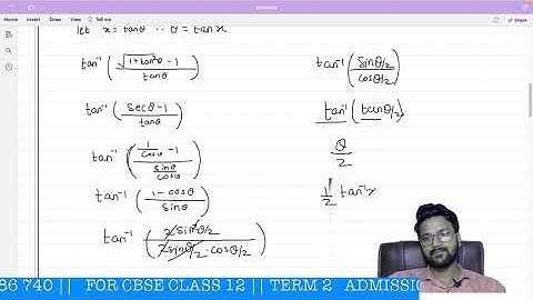 INVERSE TRIGONOMETRIC FUNCTIONS (PART 4 OF 4)