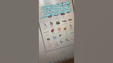 Using Canva to create a “Nature Bingo” sheet for the kiddos! #easytouse #canva #homeschoolmom