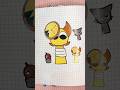 Sprunki Paper ASMR ✂️ Cute Character Stickers on Grid Notebook