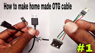 How to make Home made Otg Cable With Damage Charger || Otg keise banaye || 1