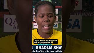 Bunny Shaw spreading positive vibes after losing to Colombia ?? ? shorts Jamaica soccer WorldCup