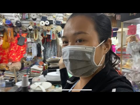 Đi mua phụ liệu may và vải ở Mỹ mùa cô na - Chồng trọc cà khịa khi bị vợ hỏi tùm lum 😁