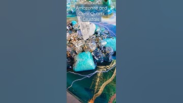 Amazonite Geode #shorts #geodeart #resintutorial #mixedmedia