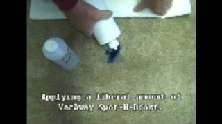 How do you remove printer ink from carpet?