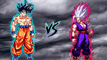 Goku TP V4 OP Buff (all form) (New) VS Monarch Gohan Beast V3 OP in Jump Force Mugen