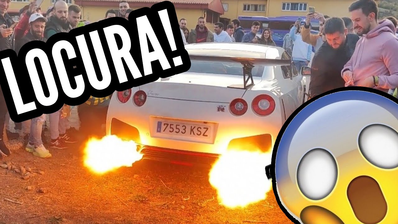 NISSAN GTR ECHANDO LLAMAS Y COCHES MUY GORDOS | *POTES2K22*