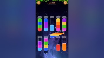 Water Sort Game Level - 27 Without Boosters | Puzzle Games #entertainment #puzzle #games