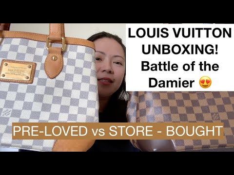  Louis Vuitton, Pre-Loved Damier Azur Hampstead MM