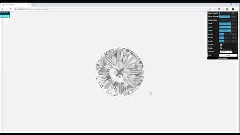 Diamond Relaistic in WebGL
