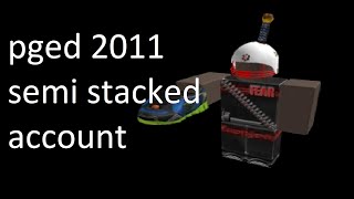 Roblox PGed 2011 2.5k RAP SEMI STACKED account