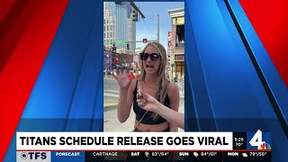 Titans schedule release goes viral