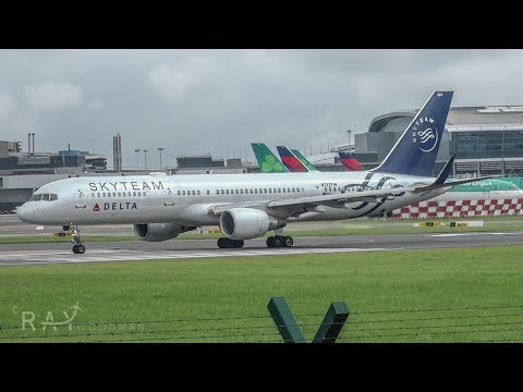 Delta 'Skyteam' B757-231 Close Up Spool at Dublin | N722TW | 5th July 2017