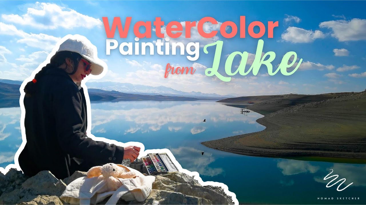 Peaceful Watercolor Lake: Easy Landscape Painting