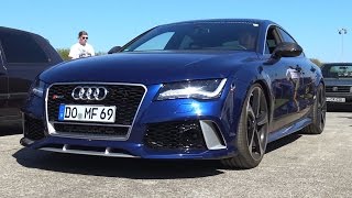 750 Hp Audi Rs7 Supersprint - Sound Acceleration Onboard Autobahn 0-200 Km/H