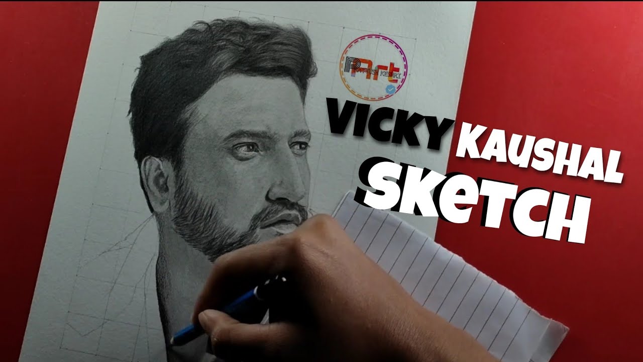 Realistic Sketch of Vicky Kaushal 😍| Graphite Artwork ✏️|