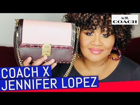 COACH X Jennifer Lopez Hutton Shoulder Bag In Colorblock With