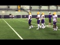 Leonard Fournette, LSU RBs practice footwork, ball security