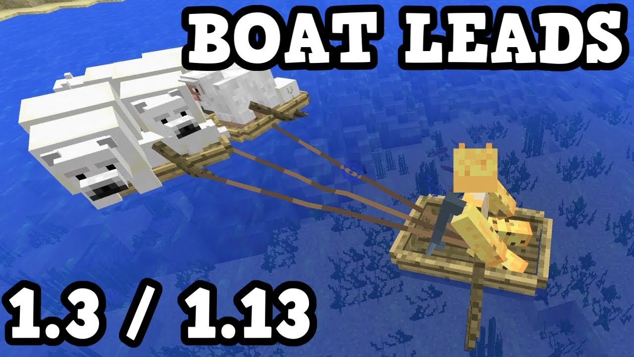 minecraft xbox / pe exclusive aquatic feature: boat leads