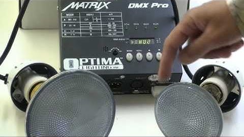 MATRIX DMX PRO - Settings in Manual Mode