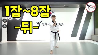 #3분태권도 - 유급자 품새 1장~8장 (뒤)