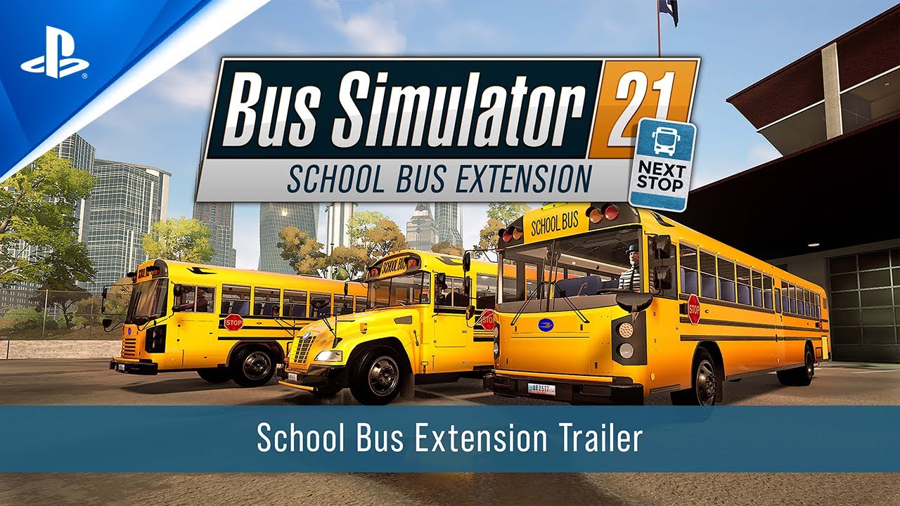 Bus Simulator 21 Next Stop - School Bus Extension Launch Trailer