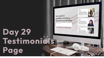Day 29 of 50 Days Daily UI-Design Challenge | Creating Testimonials Page | madebysunnypradhan