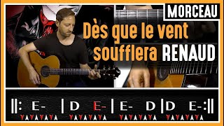 Video thumbnail of "Cours de Guitare : Apprendre Dès que le Vent Soufflera de Renaud"