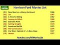 Harrison Ford Movies List